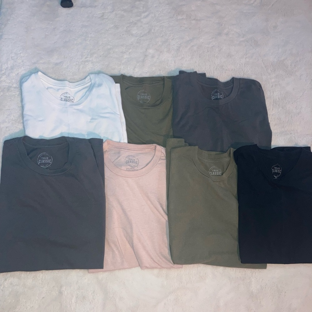 7 Large True Classic shirts